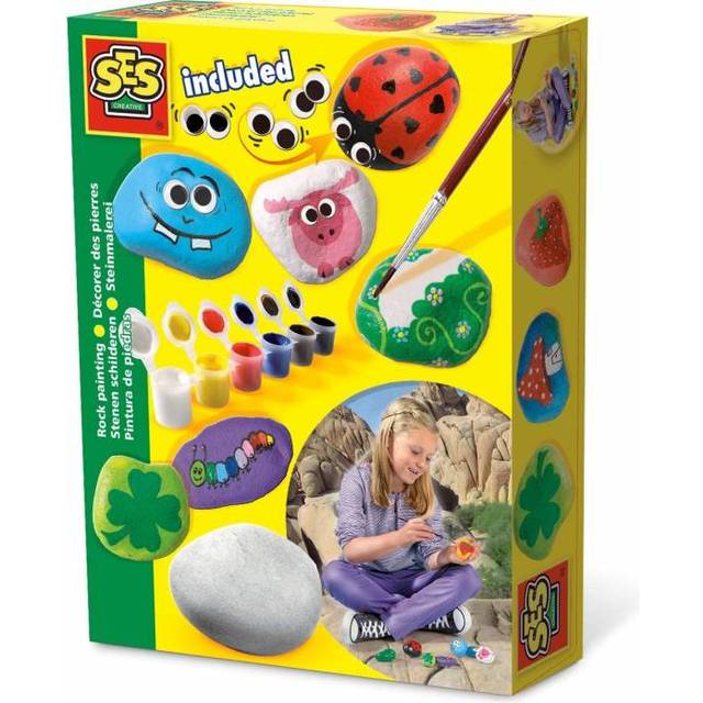 SES Creative 14818 Children's Rock Painting Kit