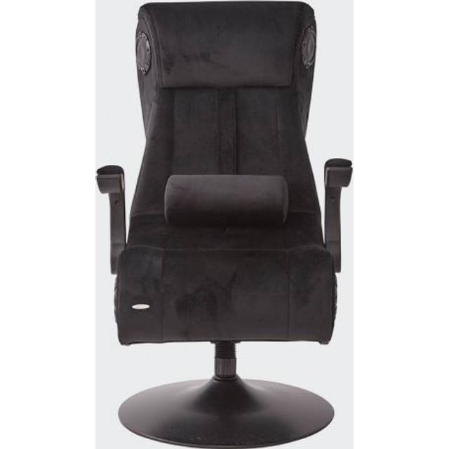 X Rocker Gaming chair 4.1 Speakers Wireless tooth Deluxe Fabric - Black - One Size