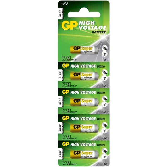 GP Alkaliska Specialbatterier 12V, 27A, 5-pack