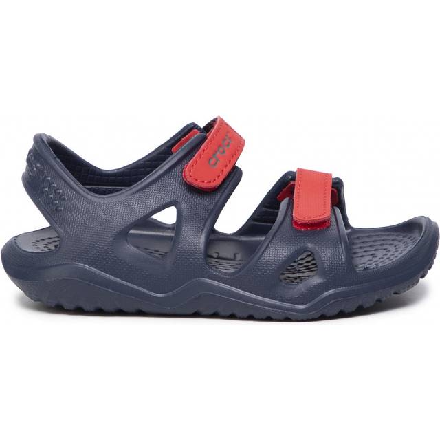 Crocs Unisex Barn Sandal, Navy Flame, 29/30 EU