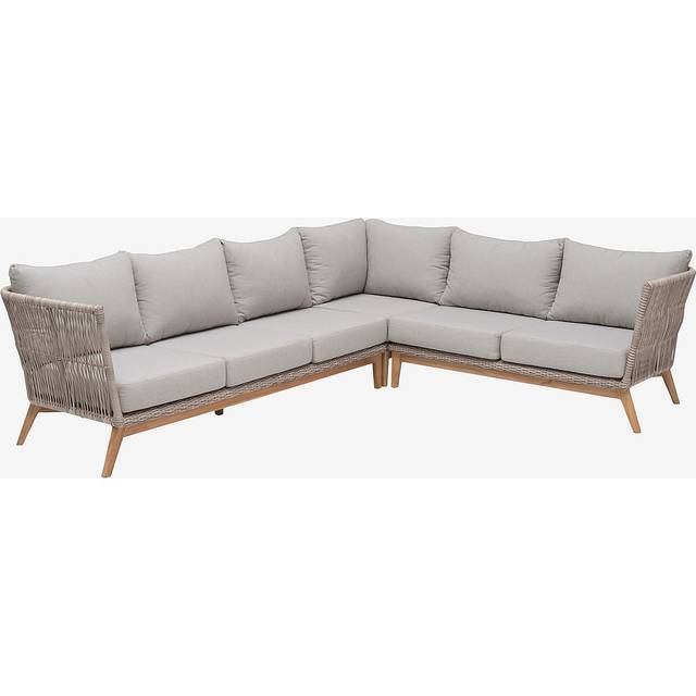 Hillerstorp Himmelsnäs hörnsoffa Beige med beige dynor