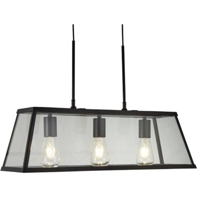 Searchlight 4613-3CC Voyager 3 Light Lantern Bar Chrome Glass