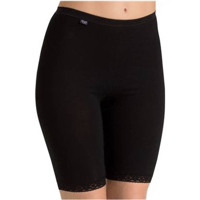 Sloggi Womens Basic+ Long Brief - Black Cotton - Size 4XL
