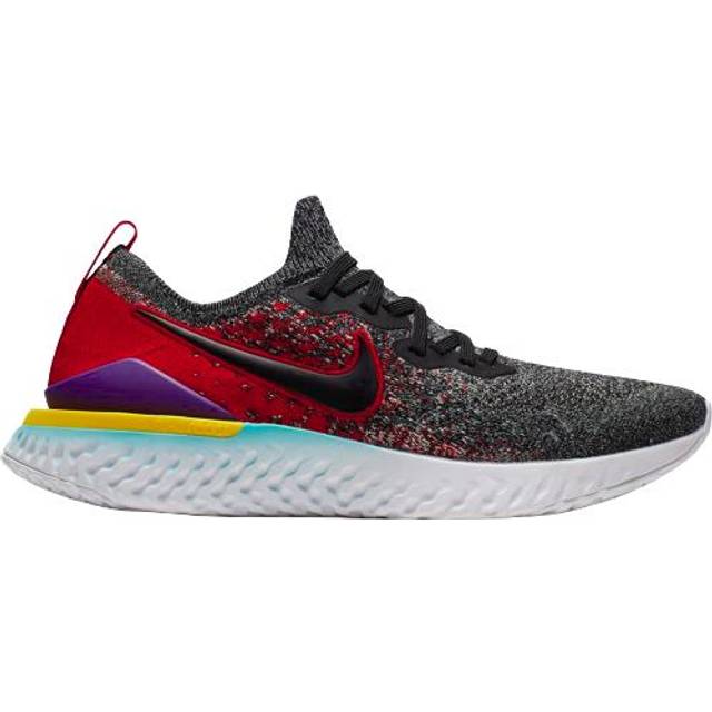 Nike Epic React Flyknit 2 'Black University Red' BQ8928-007 - Black/Hyper Jade/University Red - 7.5