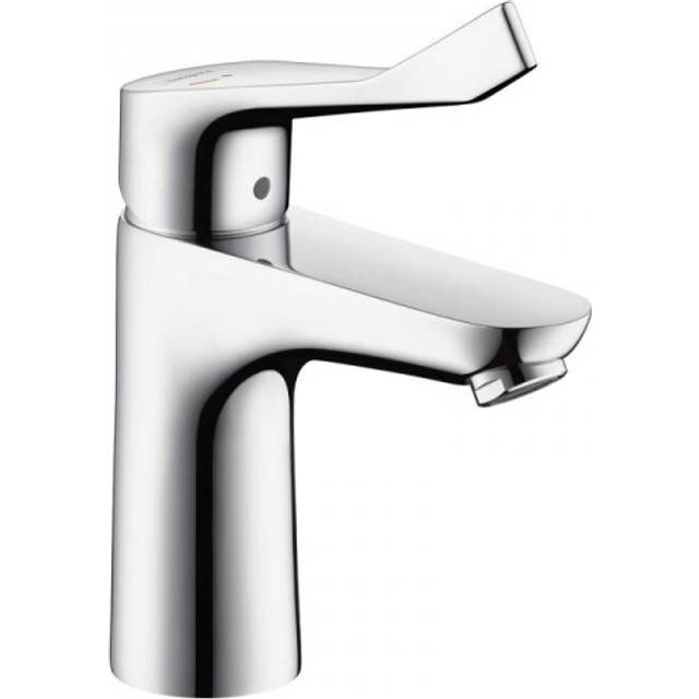 Hansgrohe Focus Chrome Single Lever Basin Mixer Tap 100 Without Waste