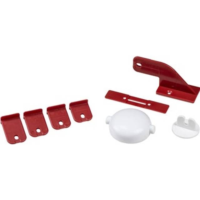 Fred Adhesive Double Door Block (Colour: Pure White)