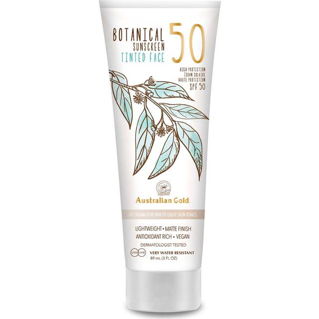 Australian Gold Botanical Tinted Face Sunscreen Lotion - Fair to Light SPF 50 3 fl oz