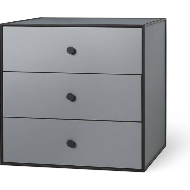 Audo Frame 49 With 3 Drawers 42X49X49 Dark Grey