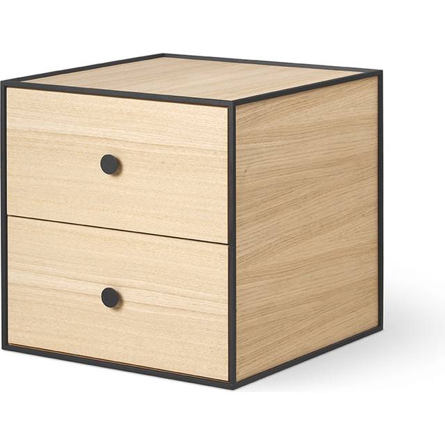 Audo Copenhagen - Frame 35 Sängbord Med 2 Lådor - Mörkgrå