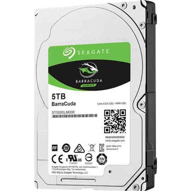 Seagate Barracuda 5TB interne Festplatte HDD, 2.5 Zoll, 5400 U/Min, 128 MB Cache, SATA 6GB/s, silber, Modellnr.: ST5000LM000