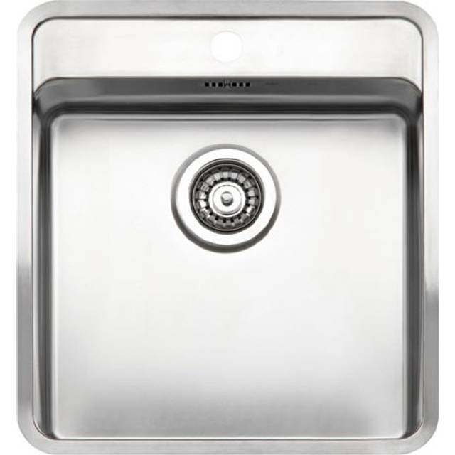 Reginox Ohio 40x40 1.0 Bowl Stainless Steel Kitchen Sink with Tap Wing