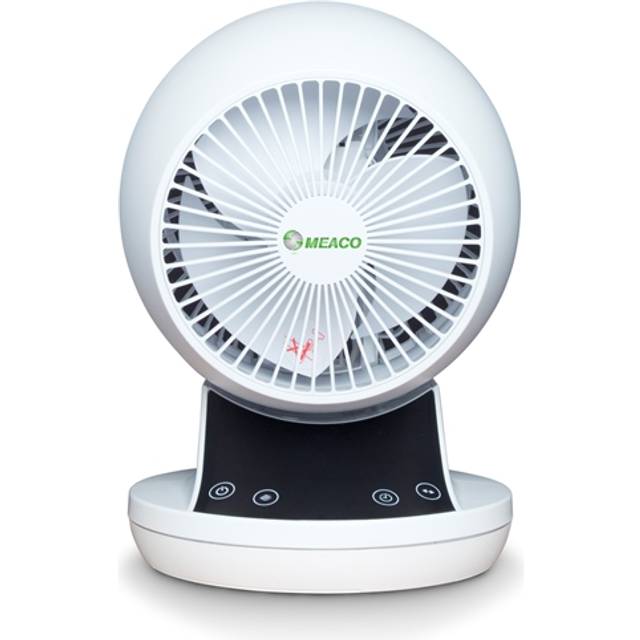 MEACO MeacoFan 360 Air Circulator Portable 6" Desk Fan - White, White