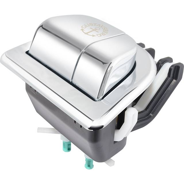 Gustavsberg Nautic Duo 5522 Knapphus dubbelspolning, till WC-Nautic Krom