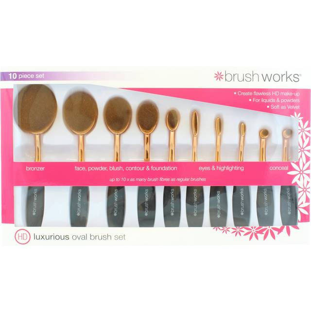 Brushworks Luxurious Oval Brush Set