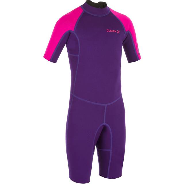 100 Kid’s 1.5 mm Neoprene Blue Shorty Surfing Wetsuit