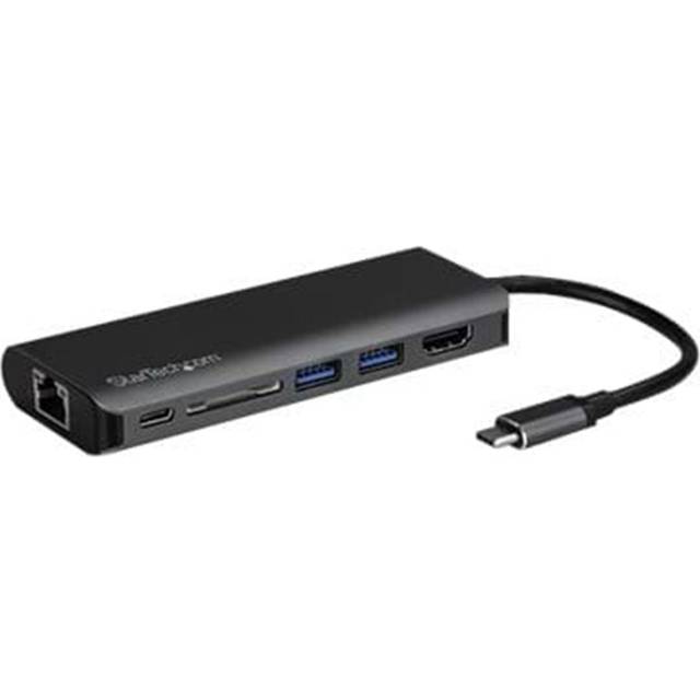 StarTech.com USB-C Multiport Adapter - SD card reader - Power Delivery - 4K HDMI - GbE - 2x USB 3.0