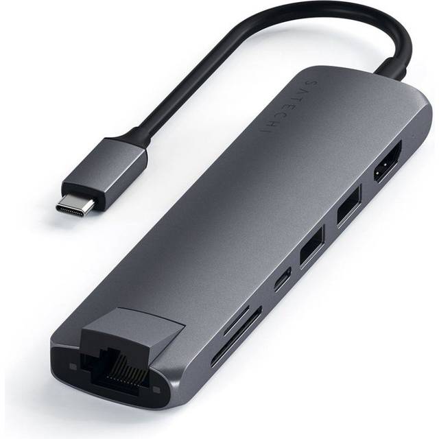 Satechi ST-UCSMA3M laptop dock/port replicator USB 3.2 Gen 1 (3.1 Gen 1) Type-C Grey