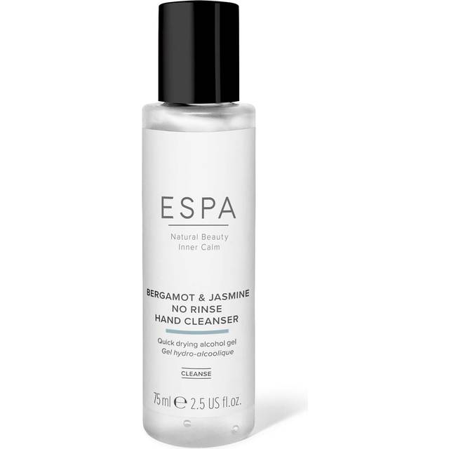 ESPA | Bergamot & Jasmine No Rinse Hand Cleanser | 75ml | 100% Natural Fragrance | Quick-Drying Formulation