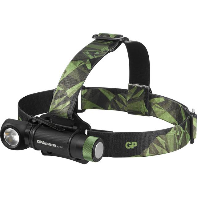 GP Discovery Laddningsbar pannlampa CHR35 600Lumen