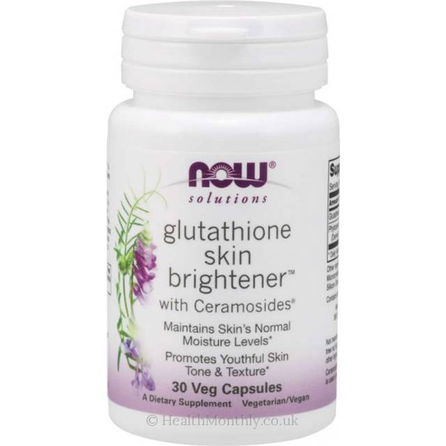NOW Solutions Glutathione Skin Brightener with Ceramosides 30 Veg Capsules