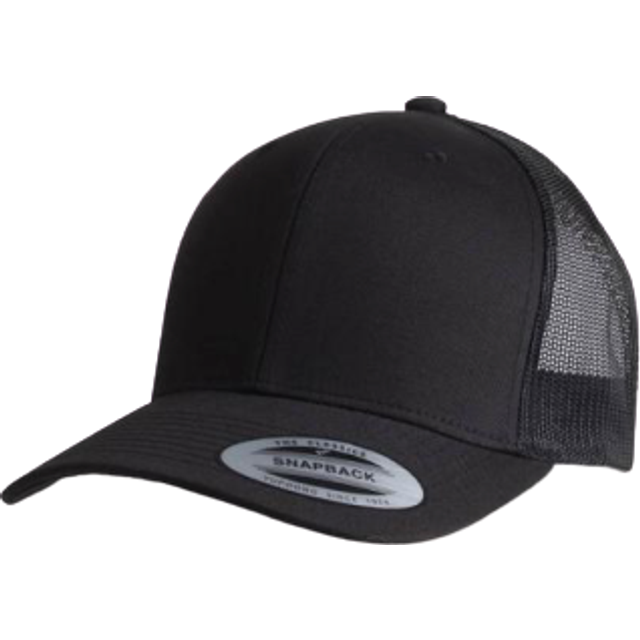 Flexfit Retro Trucker 6606 Keps, Svart, En Storlek, Unisex