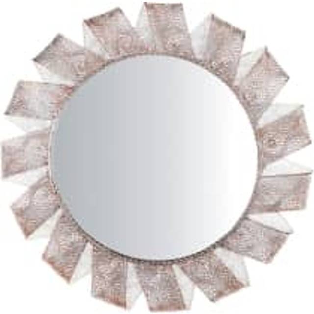 Wall Mirror Ã¸ 54 cm White with Copper MANGALORE