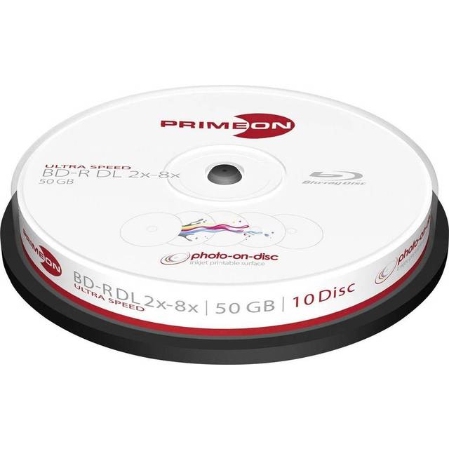 Blu-ray BD-R DL 50 GB Primeon 2761312 10 st Spindel Skrivbar