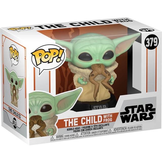 Star Wars: Mandalorian - The Child with Frog POP! - Black&#47;Brown&#47;Green (One-Size)