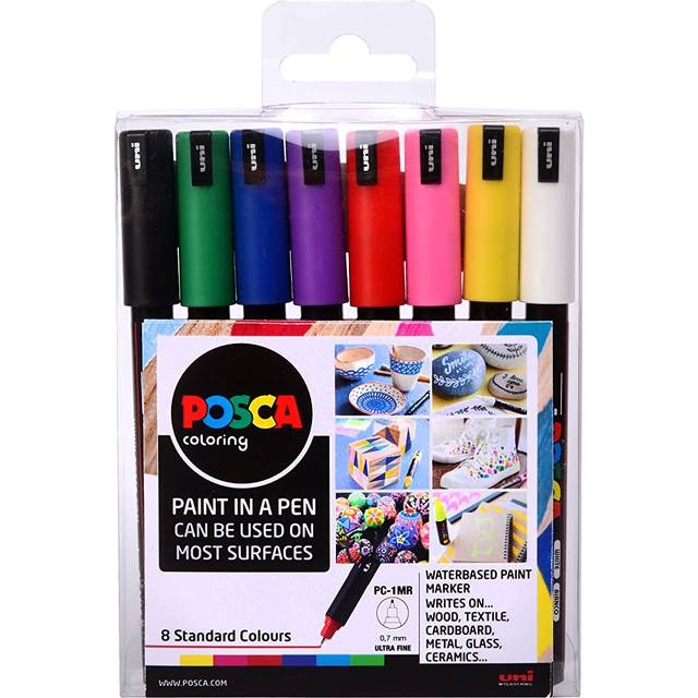 Posca Paint Marker PC-1MR Starter Pack 0.7mm Set of 8