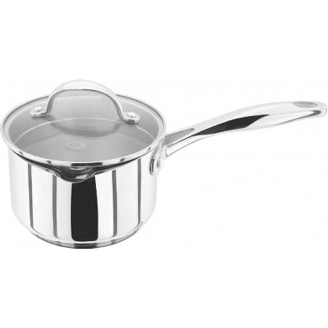 Stellar 7000 Profile Draining Saucepan - 16cm dia In silver