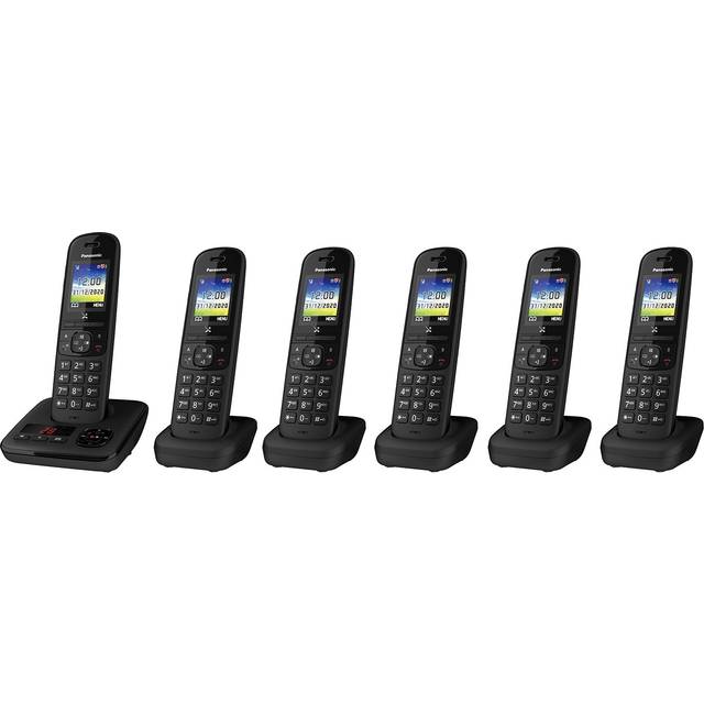 (3) Panasonic KX-TGH723EB Digital Cordless Telephone