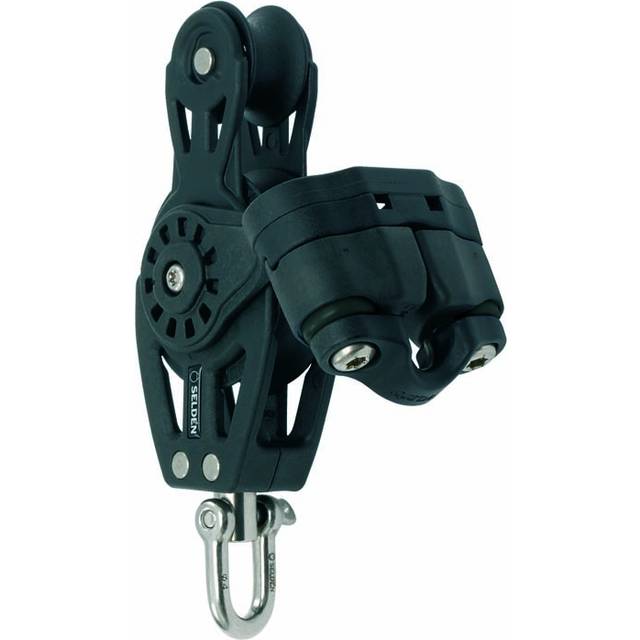Seldén BBB 40 Fiolblock svirvlande/fixerad med hundsvot och cam cleat