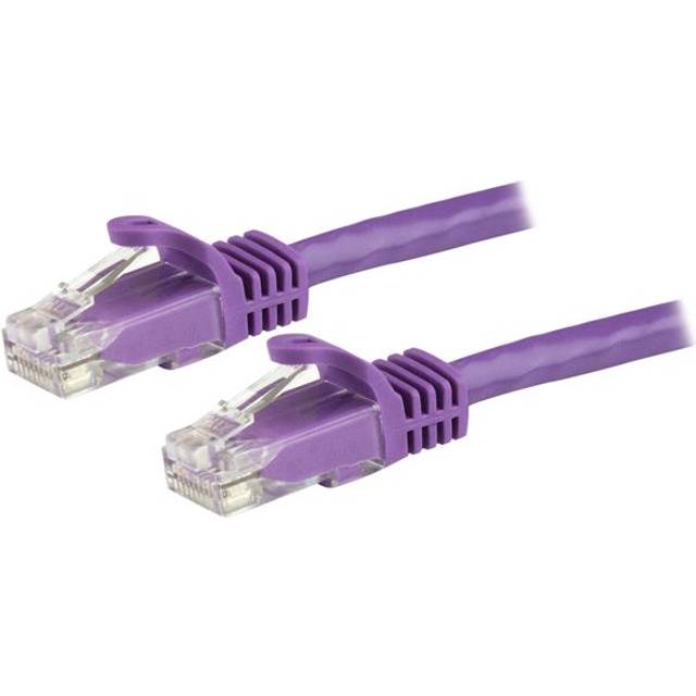 StarTech N6PATC150CMBK 1.5m CAT6 Snagless RJ45 Networking Cable - Black