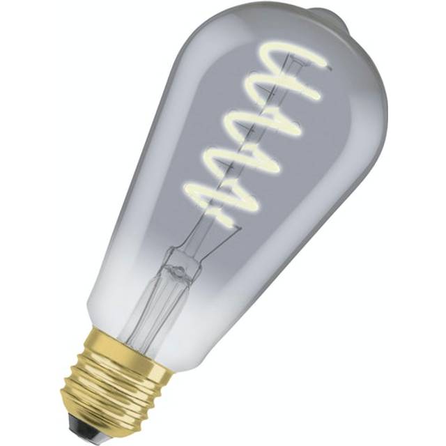 1906 LED 25W Vintage Filament Smoke Glass Edison ES Bulb