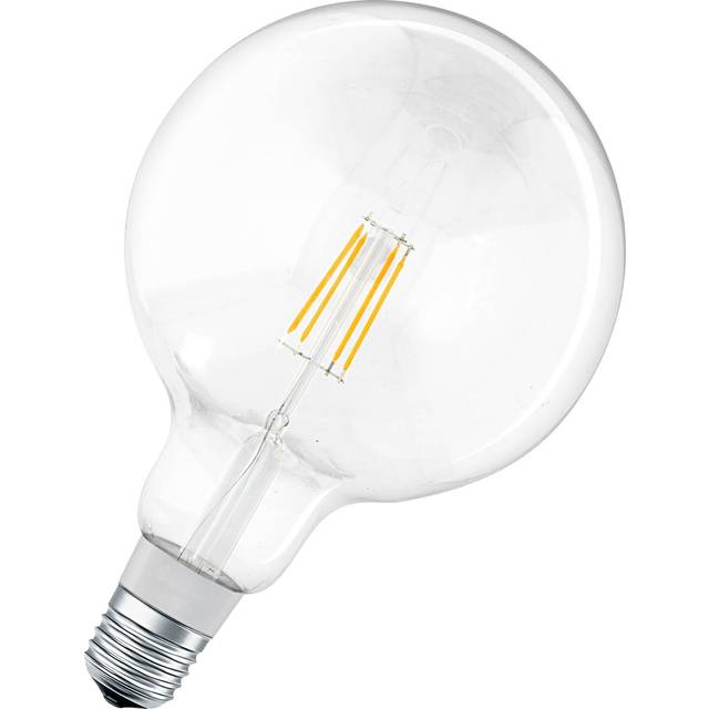 LEDVANCE Smart Led Lamp With Bluetooth, Filament Globe, E27, Dimmable, Replaces Incandescent Lamps With 50 W, Warm White (2700 k), Controllable With