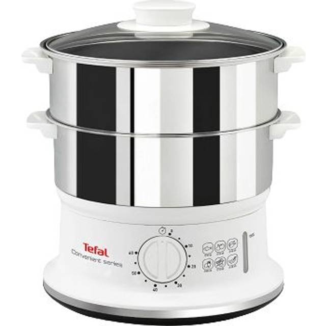 Tefal Ångkokare VC1451 | 2 rostfria behållare | 6 l kapacitet | 24 cm diameter | timer och automatisk avstängning | 900 W