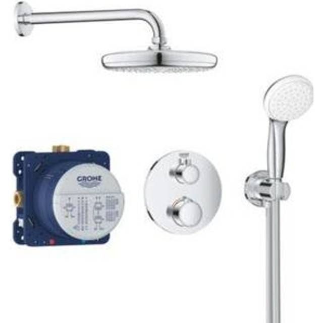 Tempesta 210 shower set with concealed thermostat, chrome (34727000) - Grohe