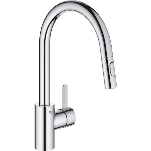 Grohe Eurosmart Cosmopolitan Single-lever Kitchen mixer with pull-out 2 jets, Gooseneck, Chrome (31481001)