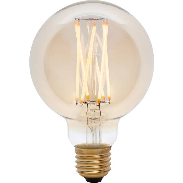 Tala - Elva LED E27 GLOBE FILAMENT 360° 6W => 41W - Eisen getönt/Glas/H 14cm/Ø 9,5cm/420lm/2200K/CRI95/Phasenabschnitt dimmbar - iron tinted (14.0 x &#8960;9.5cm)