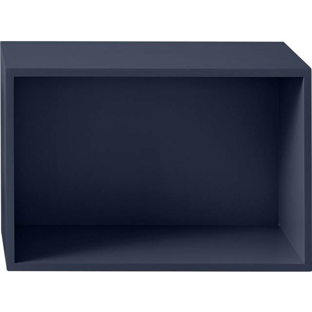 Muuto Stacked 2.0 shelving with back plate, large light grey