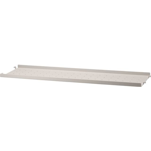 String Shelf With Low Edge Metal 20x78 cm, White