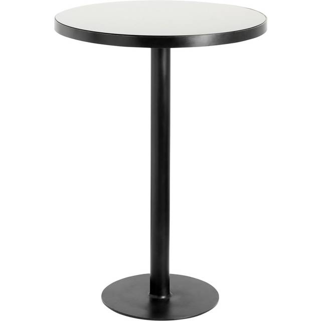 Nordal - Ea Bar Table, Black Glass, Black Iron