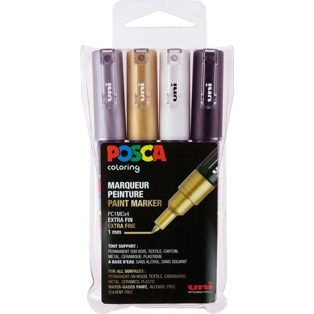 Posca PC-1M Metallic - Set of 4