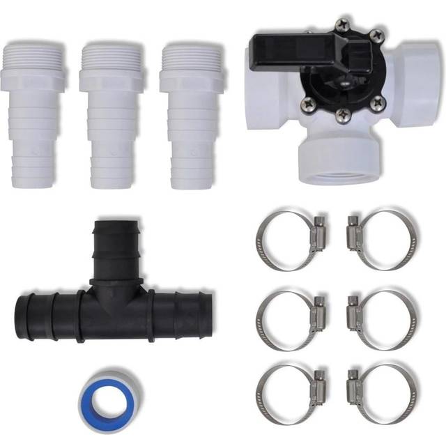 vidaXL Bypass Kit For Pool Solar Heater, White