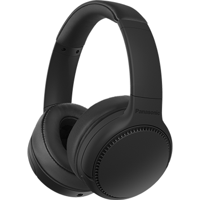 Panasonic RB-M300BE-K Bluetooth Over-Ear hörlurar (röststyrning, XBS – extra bas, 1,2 m kabel, upp till 50 h batteritid) svart