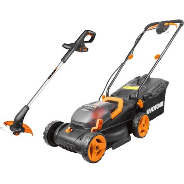 Worx Kombokit 20V WG927E - Gräsklippare WG779E.9 och grästrimmer WG157E.9 -