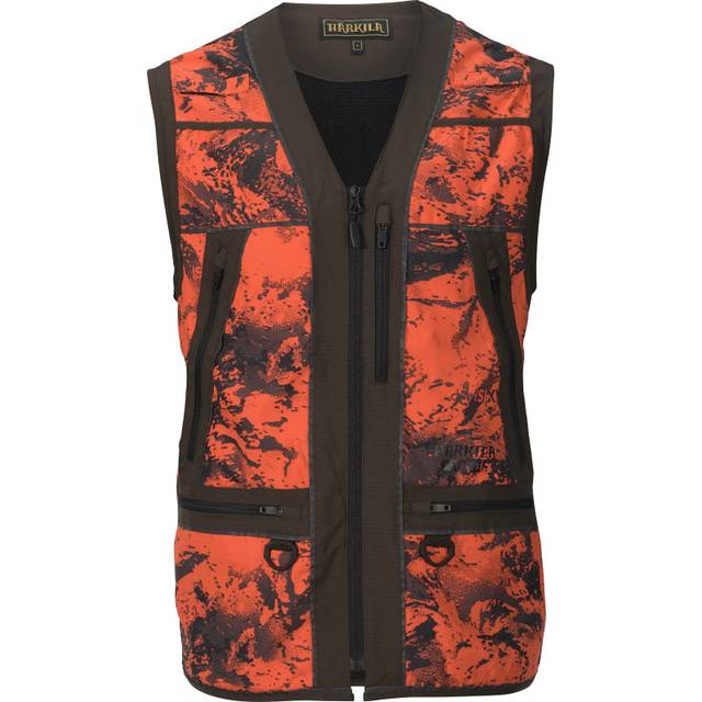 Härkila Wildboar Pro Safety Waistcoat - Orange Blaze/Shadow Brown