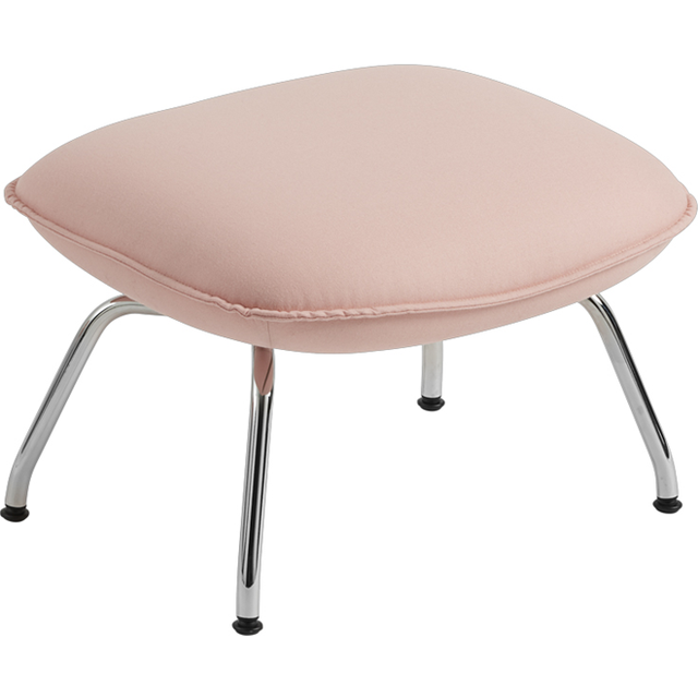 Muuto - Doze Ottoman, Ocean 80/Anthracite Black - Fotpallar - Anderssen & Voll - Grå,Svart - Metall/Textilmaterial/Skum