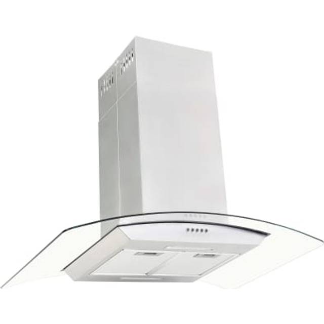 Köksfläkt för köksö 90 cm rostfritt stål 756 m³/tim LED
