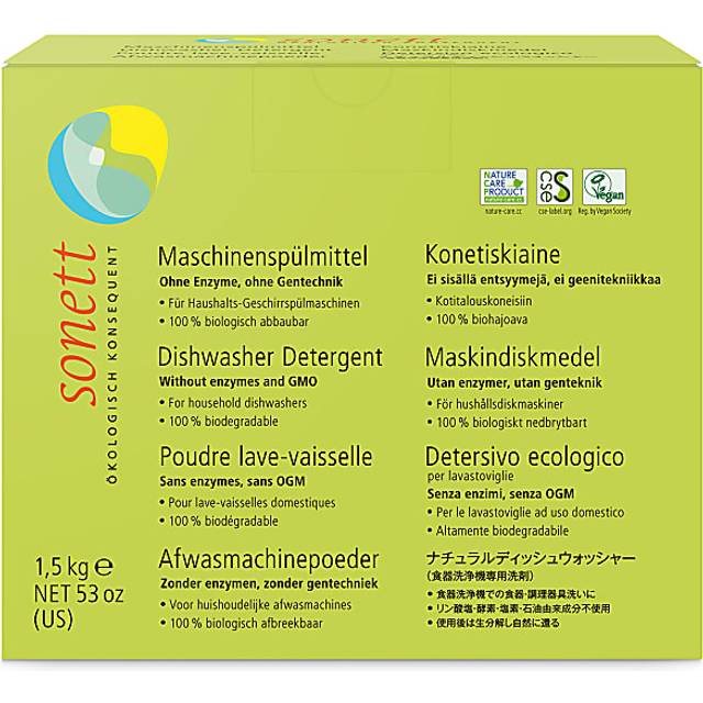 Sonett Maskindiskpulver - 1500 g